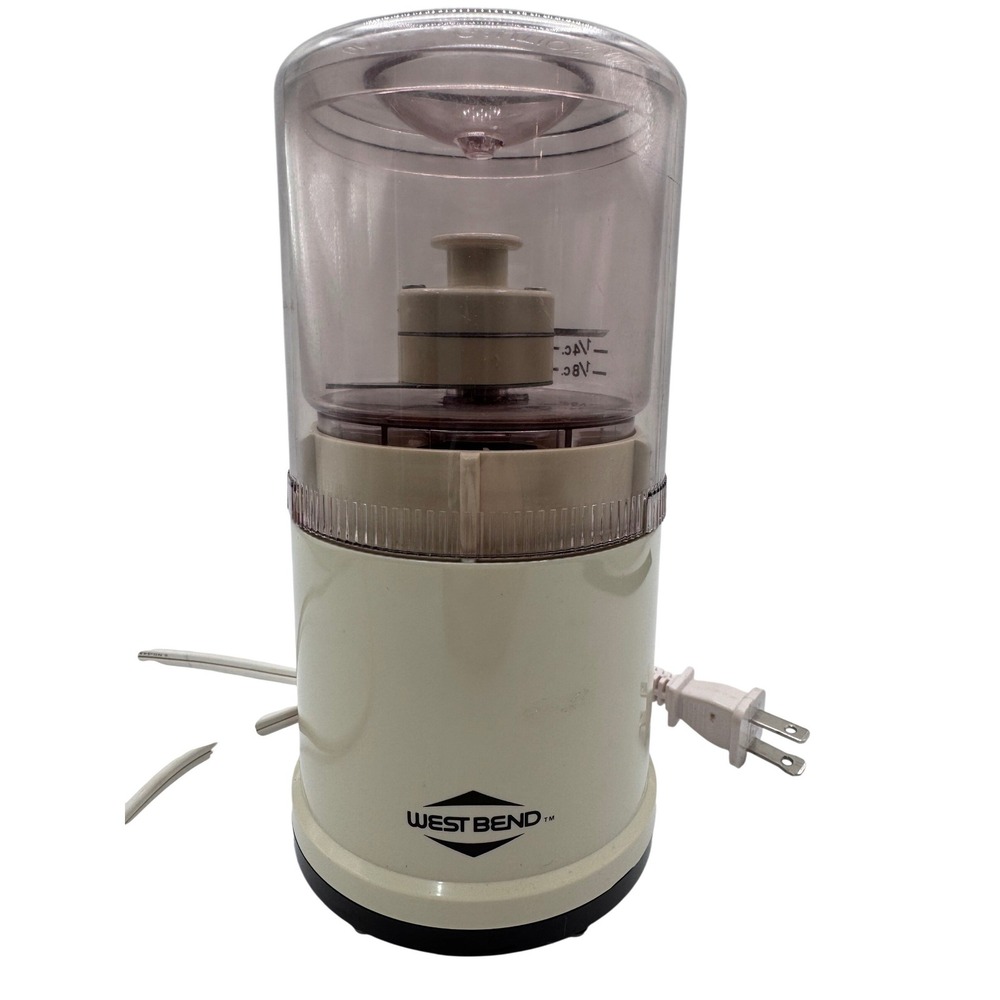 West Bend Vintage Food Chopper 6501 Compact Electric Blender Grinder Shredder